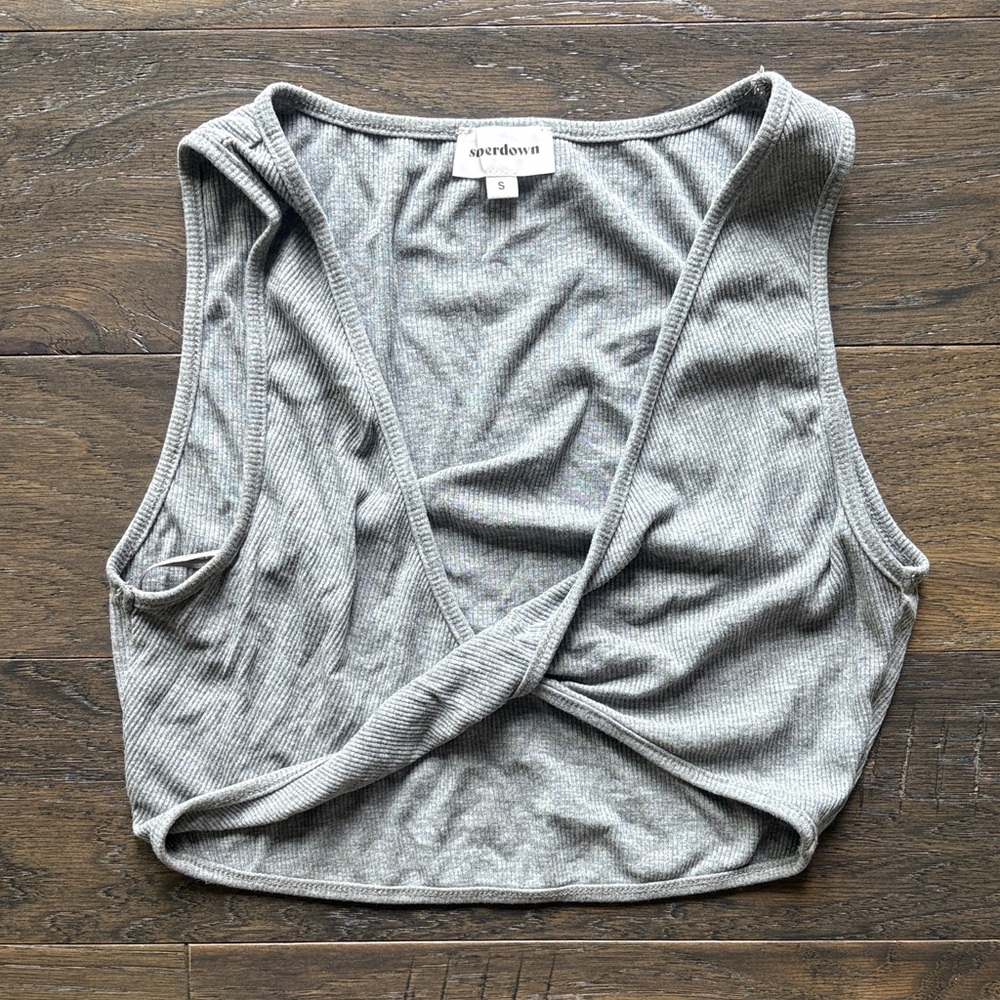 Super down Iva twist crop top